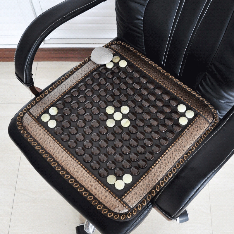 玉满天下玉石坐垫电加热坐垫办公室托玛琳温控锗石垫屁垫多款可选