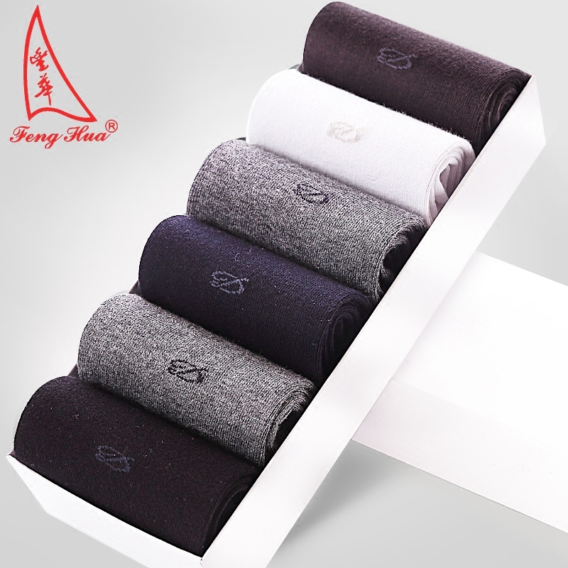 男士四季商务运动中筒棉袜