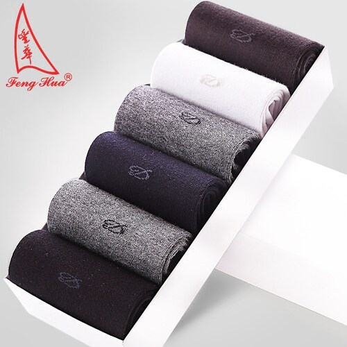 男士四季商务运动中筒棉袜