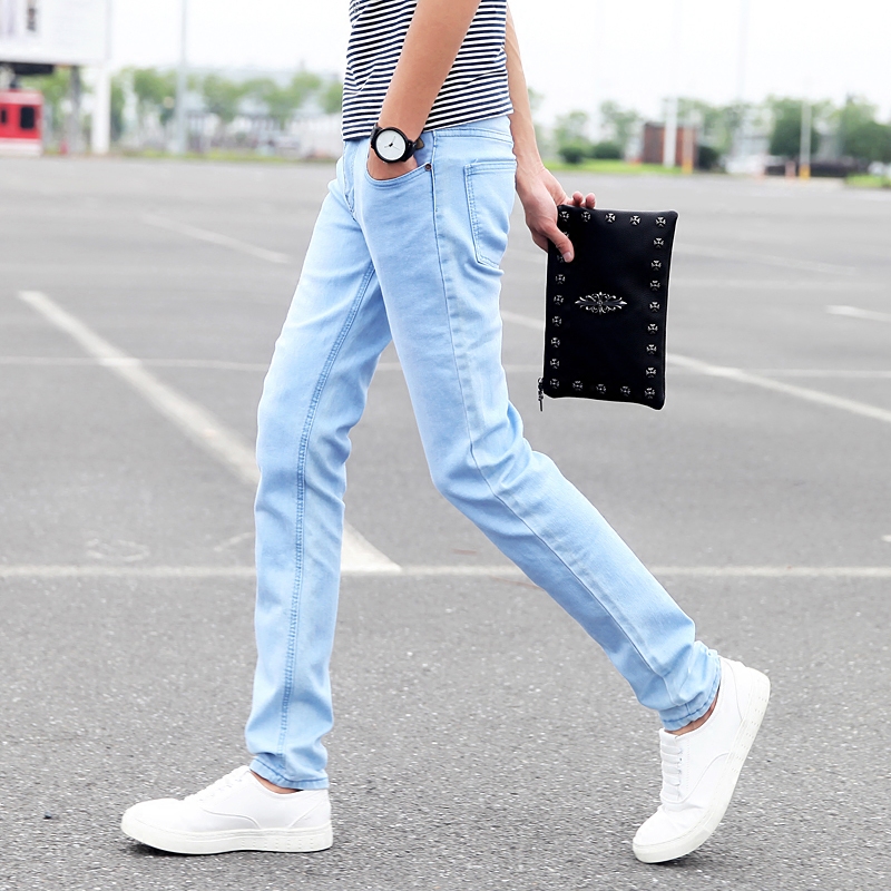 Jeans pour adolescent pieds Slim pour Quatre saisons - Ref 1469623 Image 1