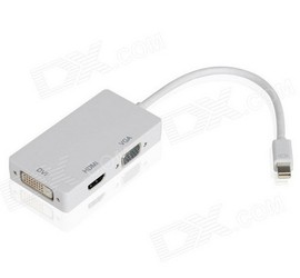 迷你mini DP displayport转VGA HDMI DVI 转换器 mini dp雷电线