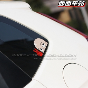 西西车贴新飞度GK5十代思域FC1GT86BRZ卡通一拳超人贴纸划痕反光