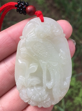 天然项链朱雀玉石吊坠