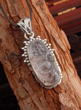 纯银复古百搭吊坠