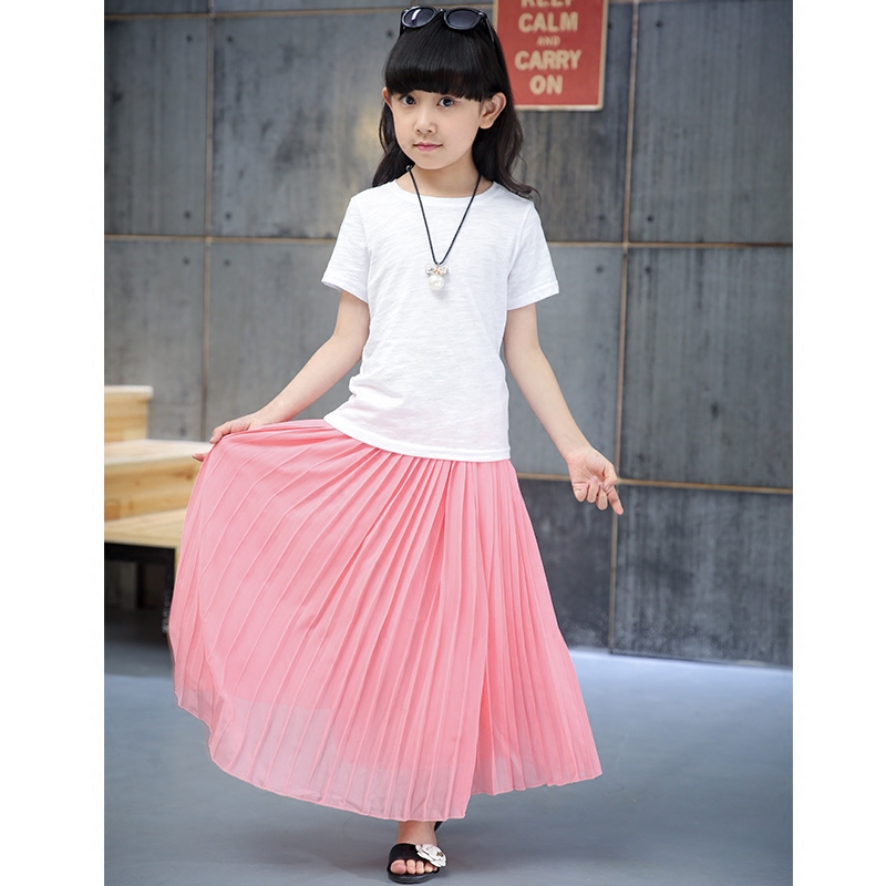 Jupe fillette en mousseline de soie - Ref 2052508 Image 5