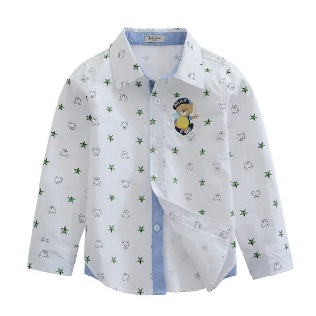 Chemise garcon à manche longue - Ref 2076817 Image 4