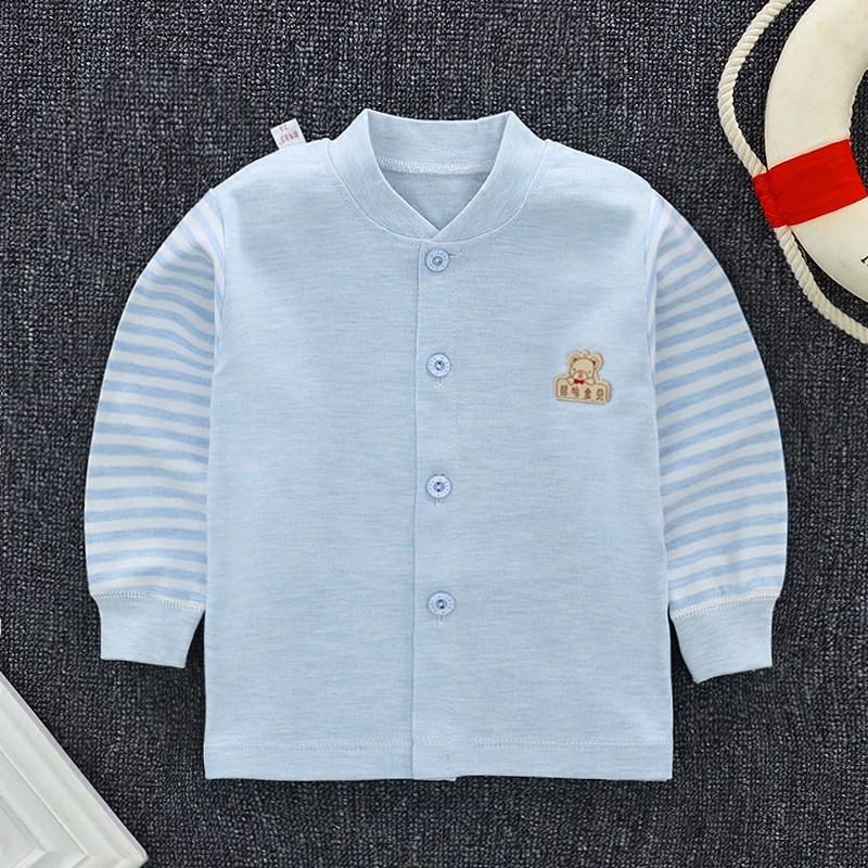 宝宝彩棉秋衣纯棉单上衣婴儿内衣男女童春秋款开衫打底长袖睡衣服,童装/婴儿装/亲子装,保暖上装,淘宝优惠券,粉丝福利购,淘宝优惠卷