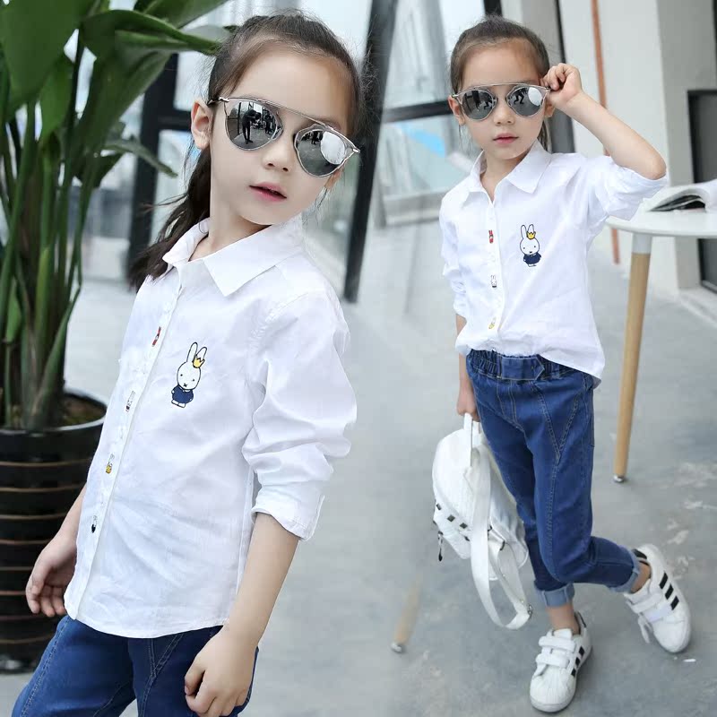 Chemise fille à manche longue - Ref 2085429 Image 1