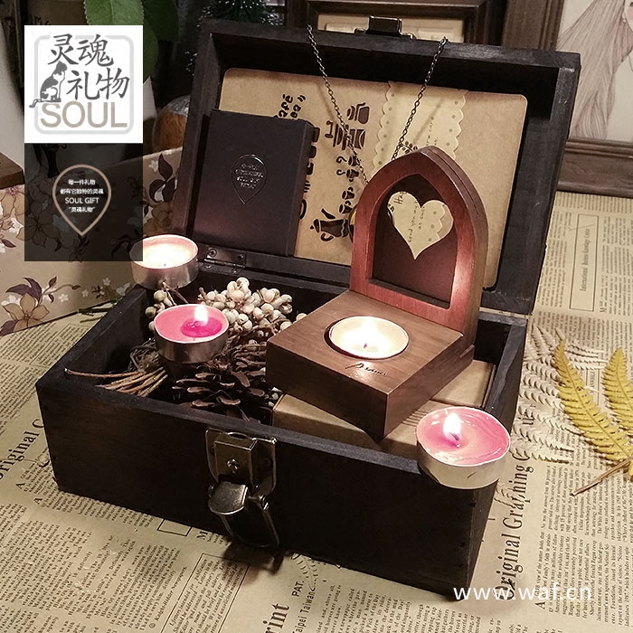 灵魂礼物｜万物与我｜纪念祈祷许愿烛台，心有祈祷真诚之愿生日