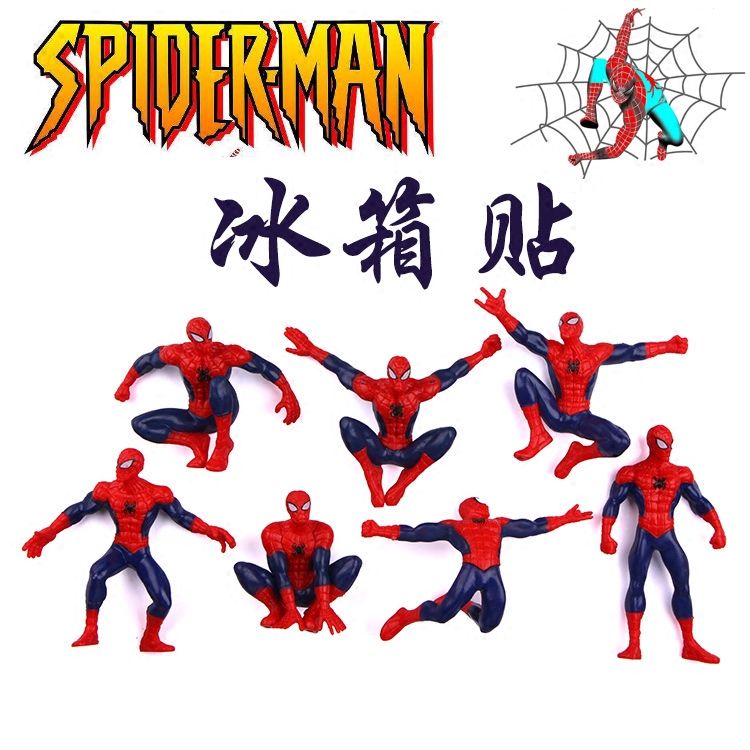 创意立体卡通蜘蛛人冰箱贴磁贴冰箱家居装饰磁贴磁力贴