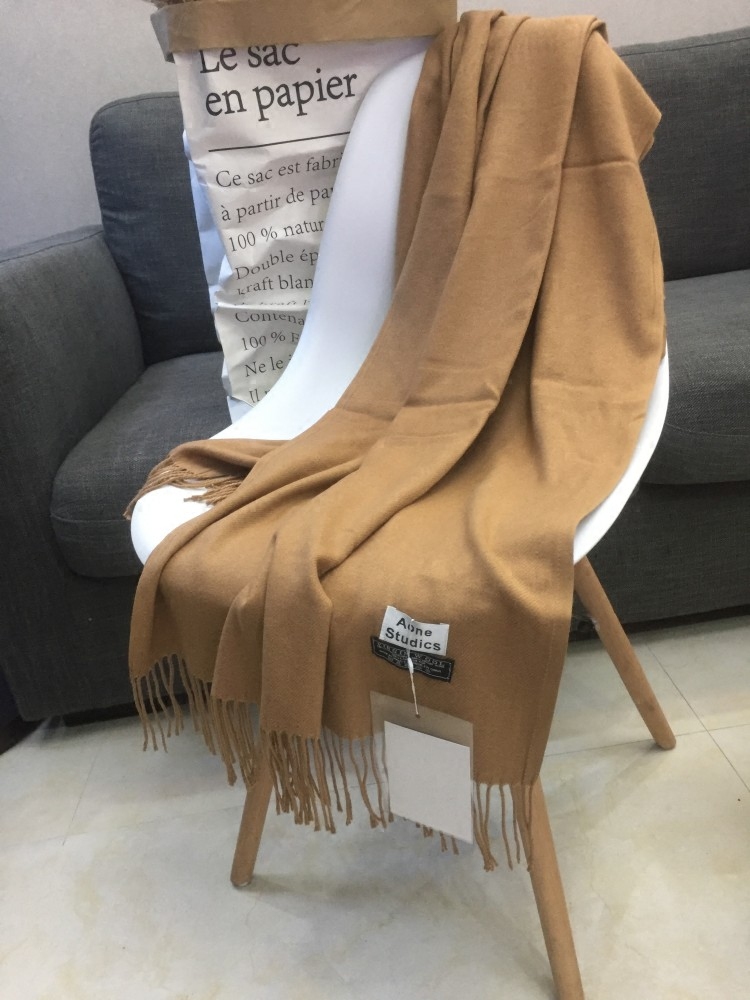 明星同款羊绒围巾纯色加厚围披