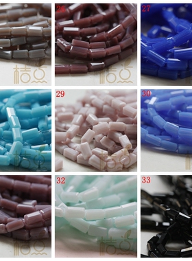 桔点手工国产水晶长方珠 6.9*3.4mm四方珠 DIY配件材料(G29B)