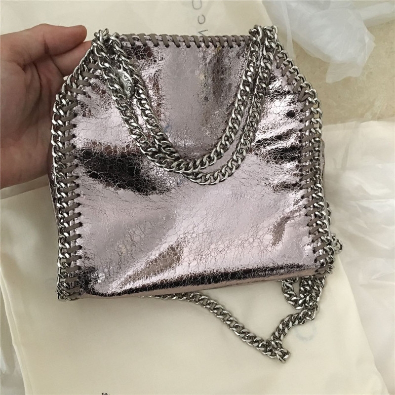 迷你新版金色pvc链条包