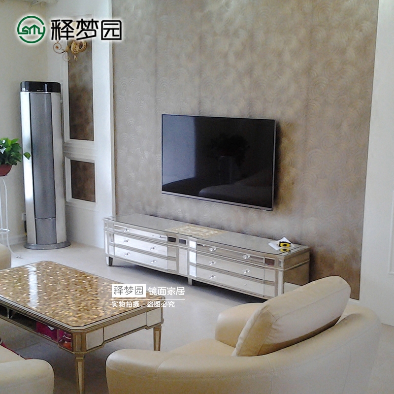 镜面家具电视柜餐边柜储物柜装饰柜地柜新古典后现代风格 F0425|msdalam kategori perabot kediaman, kabinet, kabinet TV - dari Buy2taobao.com untuk memberikan perkhidmatan ejen Taobao profesional membeli