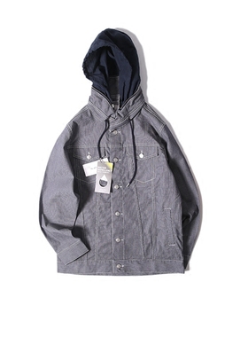 ジーンコードブルゾンWATER REPELLENCY 卷领设计 日式工装夹克