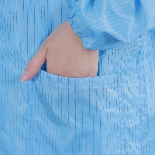 Статическая рабочая одежда с шляпой с шляпой мужчина и женщинами из пыли мастерская, мастерская без пыль