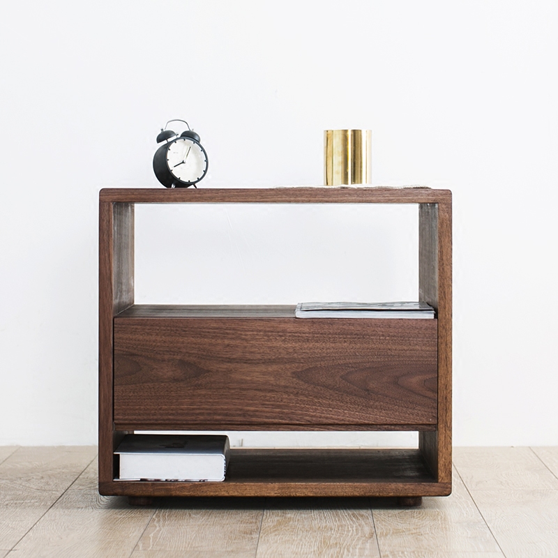 A few stand Japanese solid wood bedside cupboard Simplicity Side cabinet Black Walnut drawer Lockers Small apartmentin the Residential furniture , Cabinet , Bedside cabinet  category - from Buy2taobao.com to provide professional Taobao agent buy service