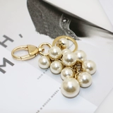 Серебряный черный металлический брелок из жемчуга, подвеска, золото и серебро