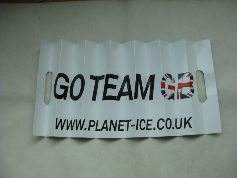 定做纸质手拍扇  折叠扇子 拉拉横幅 伸缩横幅 拉拉扇