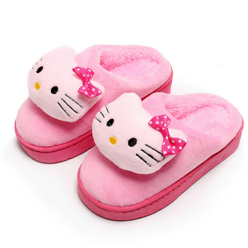 Chaussons enfants en suède pour hiver - semelle caoutchouc - Ref 1035910 Image 3