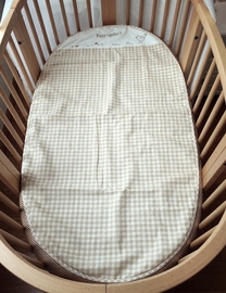 天妈定制 天然苎麻夏用凉席婴儿床夏季床单宝宝席子椭圆床