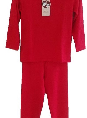 正品久岁伴儿童 女童 莫代尔棉薄款圆领套装20203