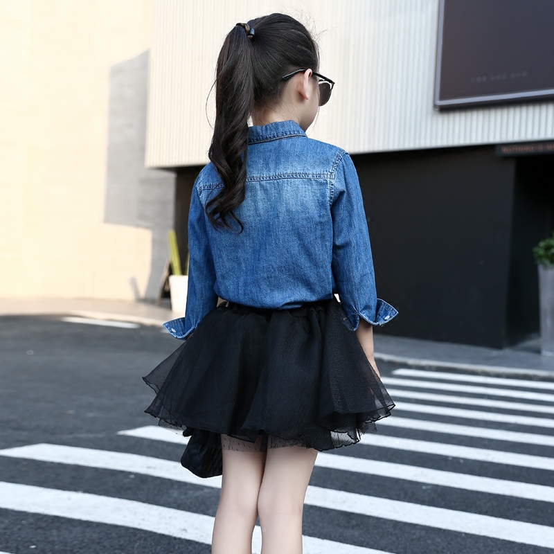 Chemise fille à manche longue en toile - Ref 2084438 Image 5