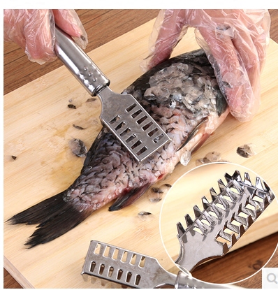 不锈钢实用带盖鱼鳞刨杀鱼刮鱼鳞器工具家庭厨房用品刨刀去鳞刀具