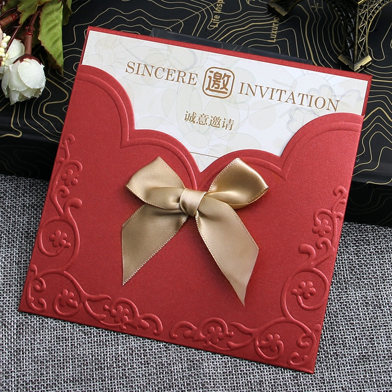 企业活动婚礼邀请函欧式宴会结婚请帖创意开业卡高档商务请柬定制