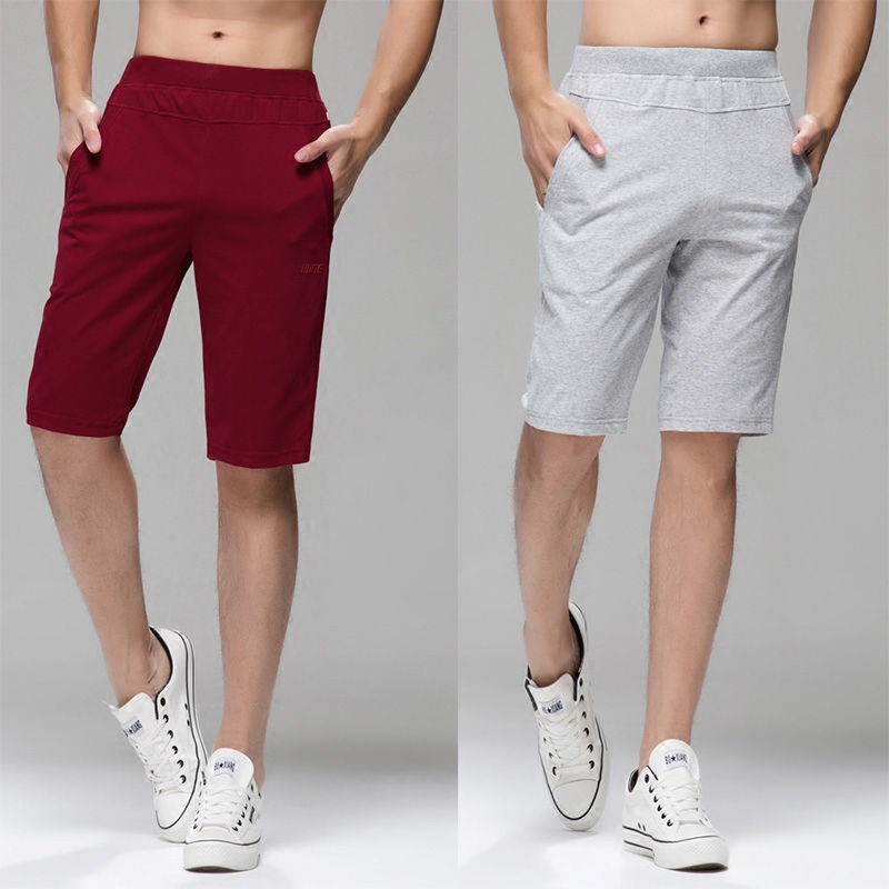 夏季薄款运动短裤男夏宽松五分裤透气纯棉跑步健身大码休闲中裤
