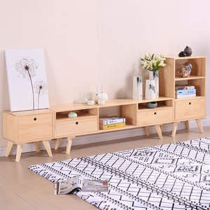 睿趣家居 简约电视机柜组合简易现代卧室北欧实木小户型客厅地柜
