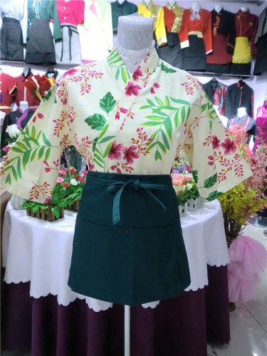 日式工作服和服寿司服料理服日本餐厅女式服务员工装日韩制服定制
