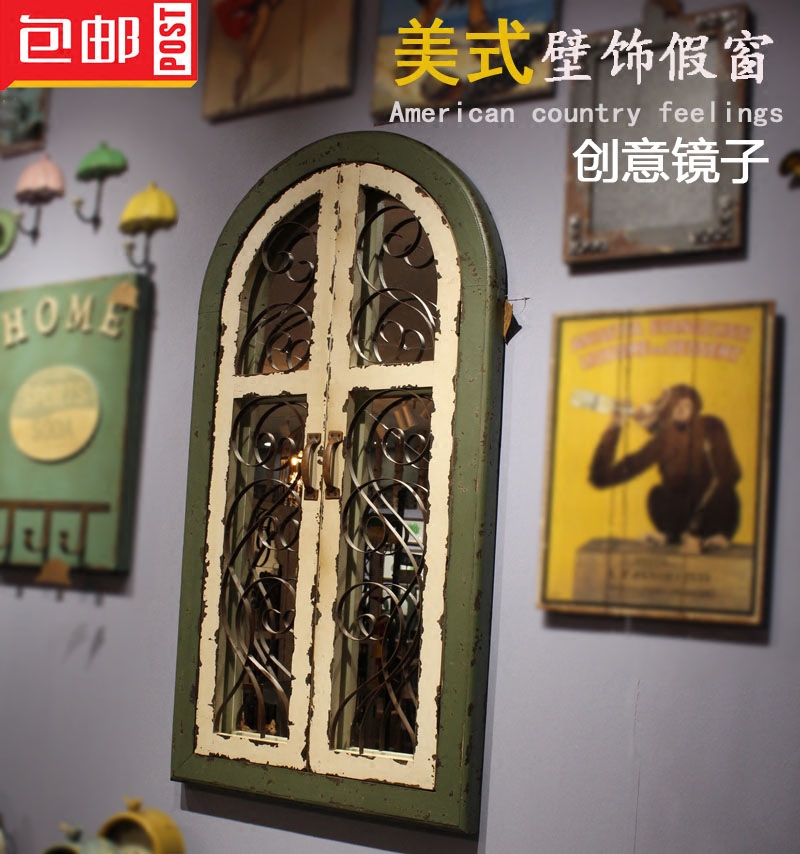 欧式田园假窗户镜子复古壁饰装饰墙面装饰美式乡村壁挂假窗墙饰|ruв категории Домашний быт, роспись - от Buy2taobao.com для оказания профессиональной услуги покупки агента Taobao