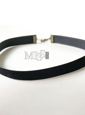 choker百搭绒布黑色欧美项圈包邮