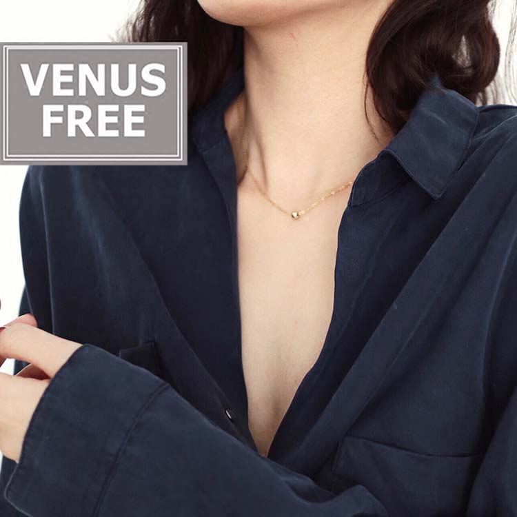 包邮回馈款| VF定制 简约美国进口14K注金小圆珠圆球锁骨链 项链