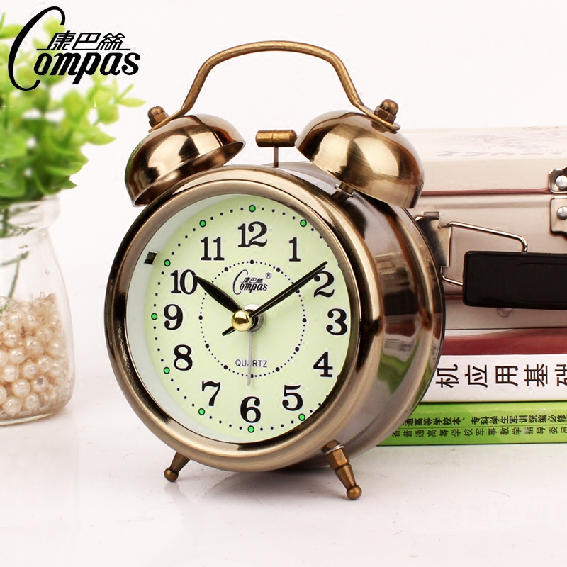 康巴絲超大小鬧鐘時尚數字夜光