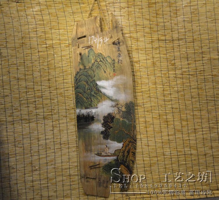 风化木板画创意挂画老木头板画山水创意板画板画玄关挂画创意配画