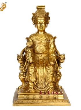 纯铜摆件圣母佛堂妈祖神像