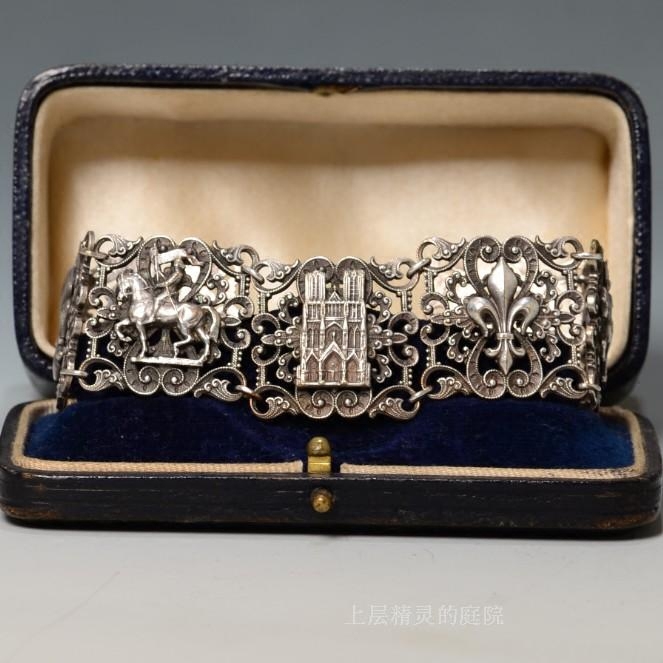 SOLD 庭院西洋古董首饰 骑士∮城堡 维多利亚时代华丽魔幻风 手排