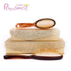 潘朵拉正品黄金气囊按摩保健梳子防静电直发卷发气垫梳宽齿大头梳