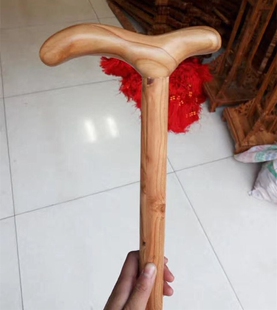 包邮正宗桃木龙头拐杖拐棍实木雕老人防滑手杖便携祝寿礼品