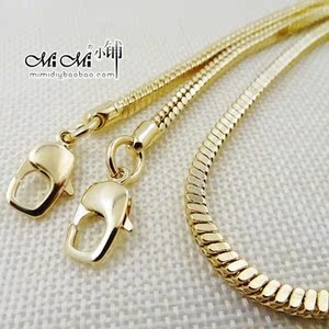 米家定制新品：方形4MM粗全铜包链子 高档全铜包带金属包链条包带
