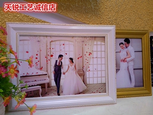 欧式 寸A3 A4婚纱照片框摆台挂墙定制画框 实木相框10