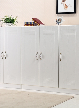 矮衣柜实木两门三门环保儿童衣柜1.2米高白色成人挂衣柜低衣橱小