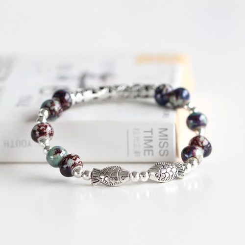 景德镇陶瓷手链古风民族风手串