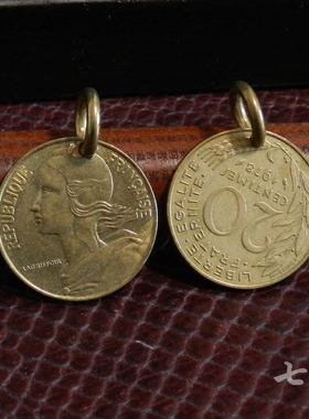 幸运真币法国女神23mm吊坠