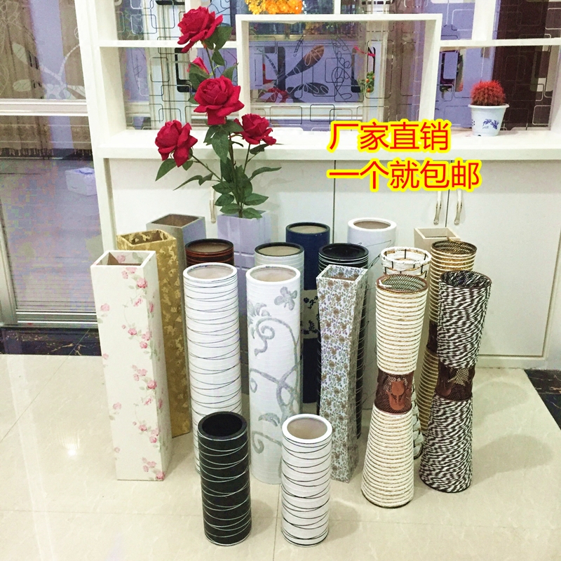 欧式简约仿真花干花木质藤编塑料