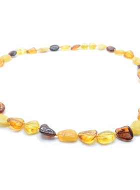 手工天然琥珀项链