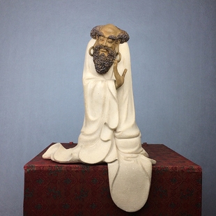 达摩陶瓷器摆件石湾公仔客厅摆设佛山人物雕塑
