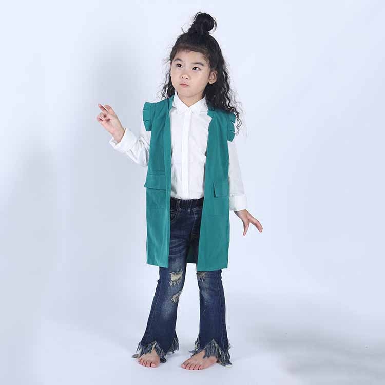 Gilet fille en Toile de coton - Ref 2071606 Image 1